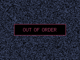 Static noise with an out of order sign